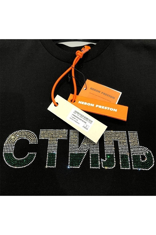 Оверсайз футболка Heron Preston со стразами СТИЛЬ