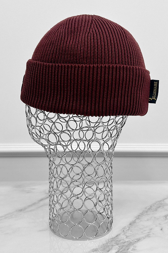 Шапка Billionaire logo-embroidered - Burgundy