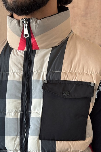 Мужской двусторонний жилет Burberry Check   