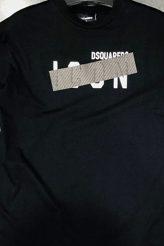 Мужская футболка Dsquared2 Tape Detail - Black