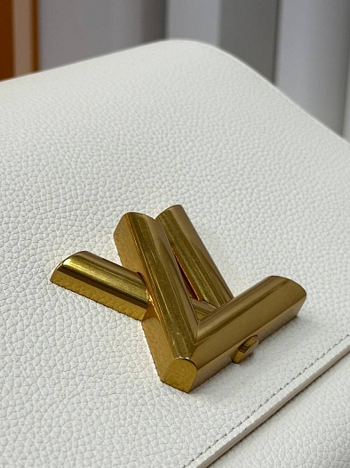 Женская кожаная сумка Louis Vuitton Soft Twist Premium 27x19x9 см - White   