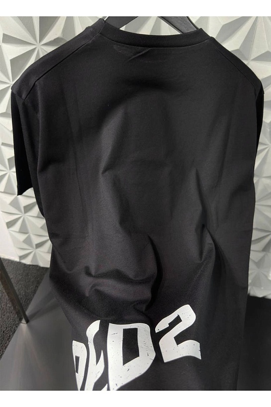 Мужская белая футболка Dsquared2 logo-print