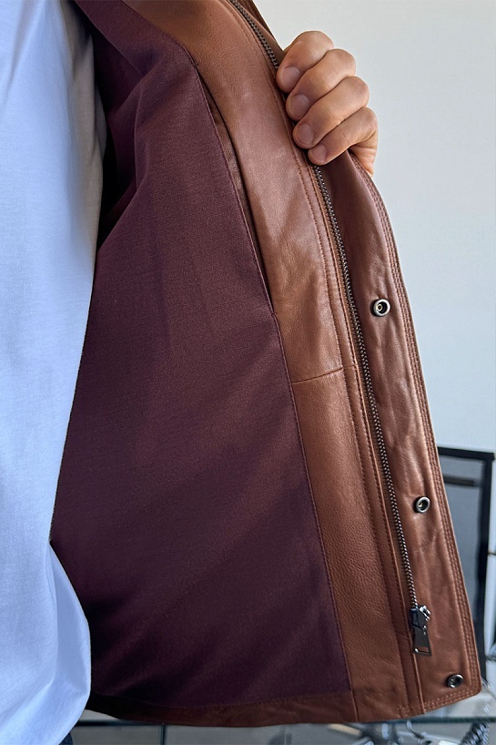 Мужская кожаная куртка Tod's Premium