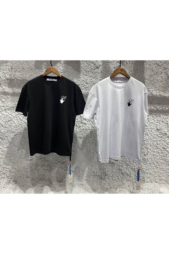 Белая оверсайз футболка Off-White Bubble Arrows