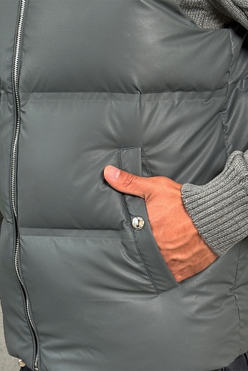 Мужской жилет Prada logo-plaque - Grey   