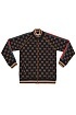 Чёрная кофта на молнии Gucci GG monogram
