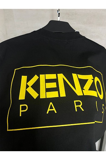 Футболка чёрного цвета Kenzo Pop Bouquet   