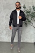 Мужская чёрная куртка Burberry Equestrian Knight