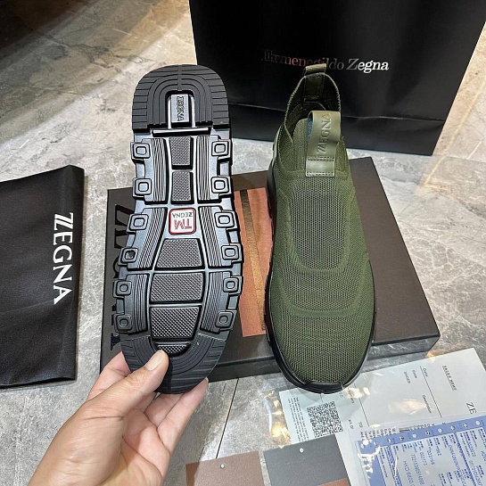 Мужские текстильные кроссовки Ermenegildo Zegna