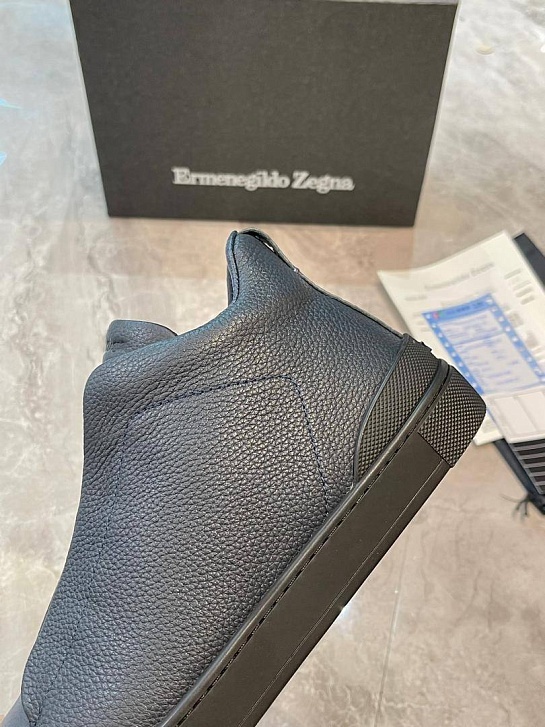 Кроссовки с мехом Ermenegildo Zеgnа Triple Stitch - Grey