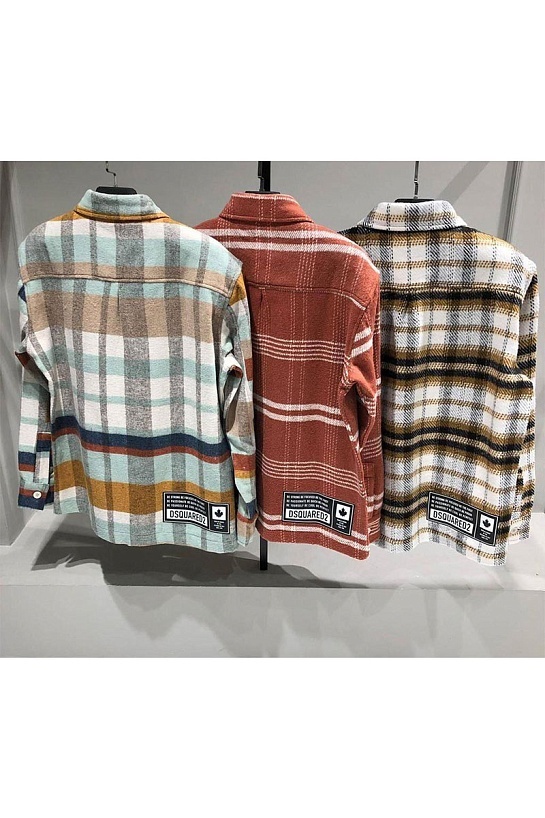 Утеплённая клетчатая рубашка Dsquared2