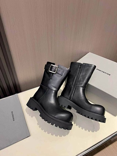 Женские кожаные сапоги Balenciaga premium   
