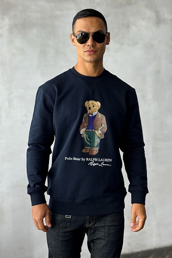 Тёмно-синий свитшот Polo Ralph Lauren "Bear"   