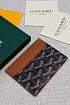 Кожаный кардхолдер Goyard Saint Sulpice premium 10.5x7 см