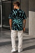 Мужская чёрная футболка Kenzo Logo Tie-Dye