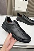 Чёрные кожаные кроссовки Ermenegildo Zegna