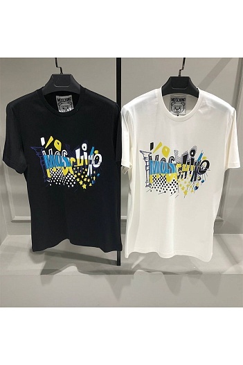 Мужская чёрная футболка Moschino   