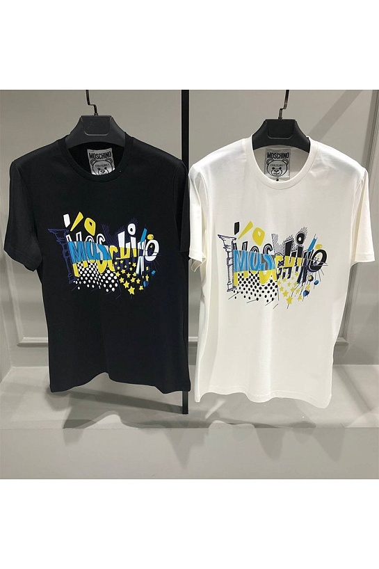 Мужская чёрная футболка Moschino