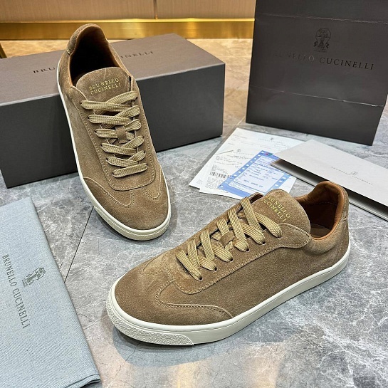 Мужские замшевые кроссовки Brunello Cucinelli