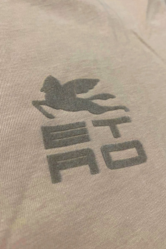 Футболка бежевого цвета Etro Pegasus