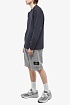 Мужские серые шорты Stone Island compass-patch