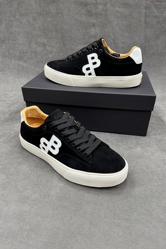 Замшевые кроссовки Hugo Boss Aiden - Black