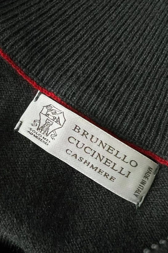 Кашемировый свитер Brunello Cucinelli Premium - Black Grey