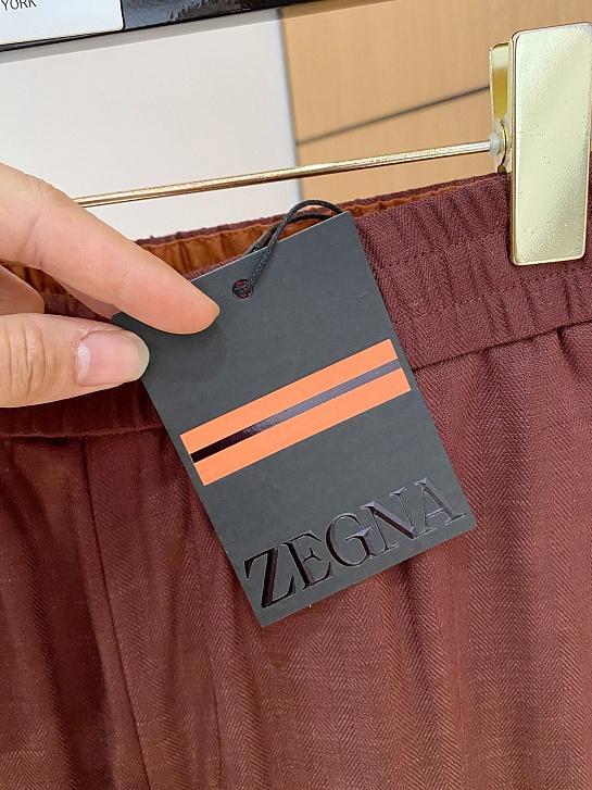 Шорты бордового цвета Zegna premium