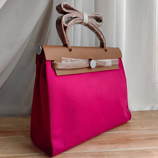 Женская сумка Hermes HerBag 30x25 см - Pink   