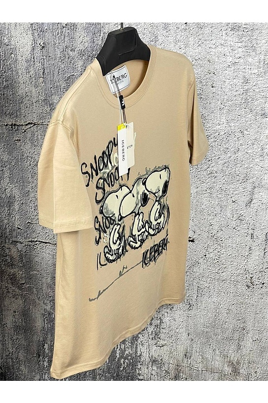 Мужская футболка Iceberg "Snoopy" - Beige