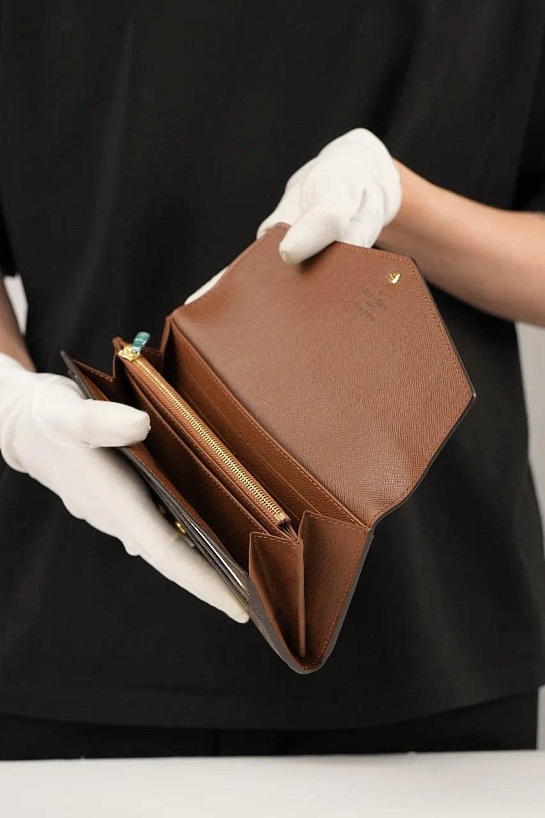 Кожаный кошелек Louis Vuitton Sarah Premium 19x10.5x2.5 см