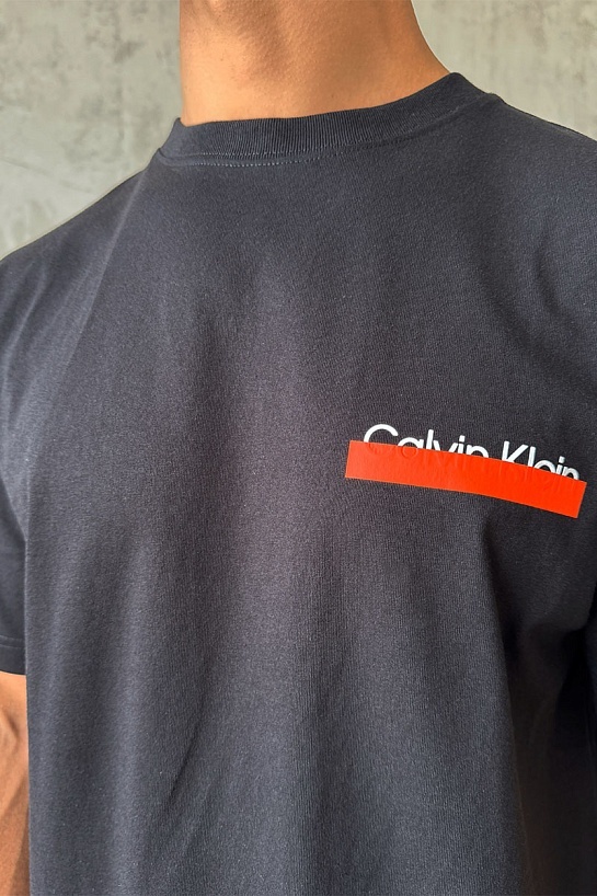 Чёрная оверсайз футболка Heron Preston Collaboration
