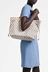 Женская кожаная сумка Louis Vuitton Neverfull MM Damier Azur 33x30 см