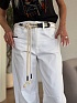 Женские джинсы белого цвета MIU MIU premium