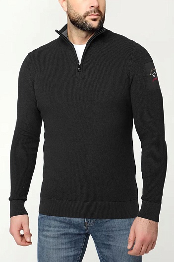 Мужской чёрный джемпер Paul & Shark zip-up   