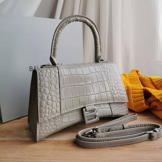 Кожаная сумка Balenciaga Hourglass S 23x14.5 см