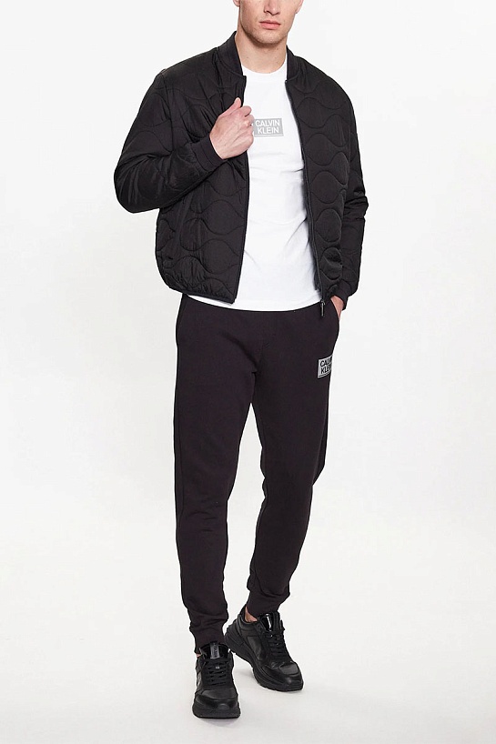 Мужская белая футболка Calvin Klein Gloss Stencil Logo