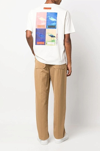 Белая оверсайз футболка Heron Preston Multi Censored logo-print   