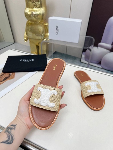 Женские шлёпанцы Celine   