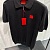 Мужское чёрное поло Hugo Boss classic badge