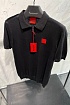 Мужское чёрное поло Hugo Boss classic badge