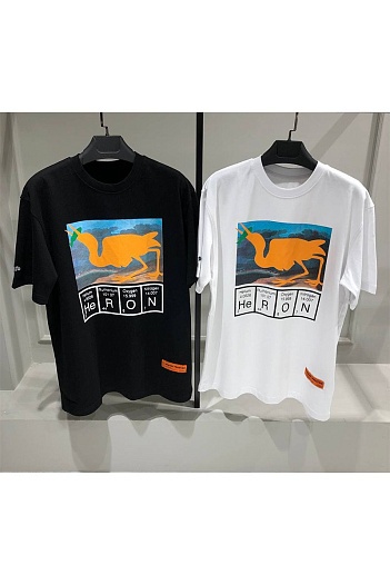 Чёрная оверсайз футболка Heron Preston Periodic   
