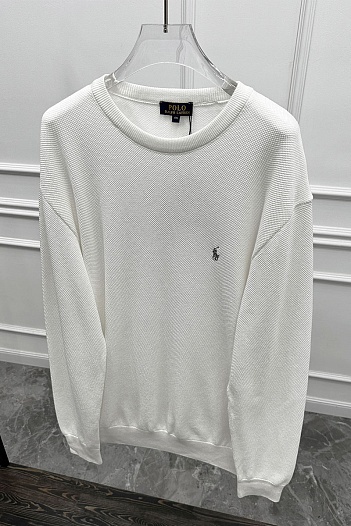 Мужской джемпер Polo Ralph Lauren pony-embroidered - White   