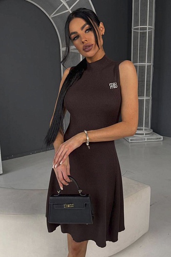 Женское платье MIU MIU premium - Brown   