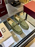Женские замшевые лоферы Gucci GG Horsebit premium
