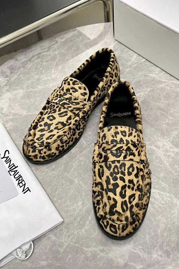 Женские замшевые лоферы Yves Saint Laurent premium    
