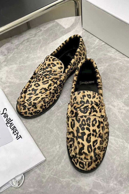 Женские замшевые лоферы Yves Saint Laurent premium