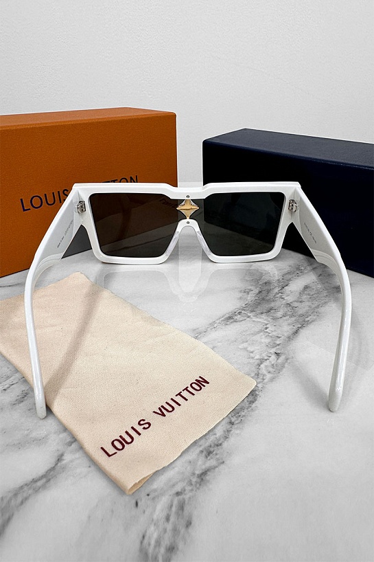 Белые солнцезащитные очки-маска Louis Vuitton