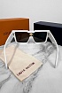 Белые солнцезащитные очки-маска Louis Vuitton