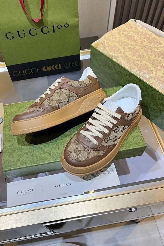 Женские кроссовки Gucci Chunky B Premium - Brown